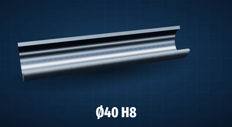 Хонингованная труба Ø40 мм H8