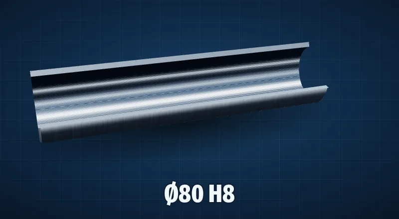 Хонингованная труба Ø80 мм H8
